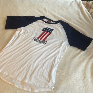 Red, white and blue Battlefield H-D shirt sleeve T-shirt size XL